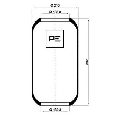 PE AUTOMOTIVE 08400770a -  Кожух пневматической рессоры